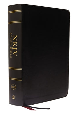 NKJV Study Bible, Leathersoft, Black, Full-Color, Thumb Indexed, Comfort Print: The Complete Resource for Studying Gods Word