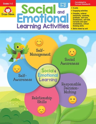 Evan-Moor Social and Emotional Learning Activities, Grades 1-2 Homeschooling & Classroom Resource, Reproducible Worksheets, Self-Awareness, Relationship ... (Social and Emotional Learning Activities)