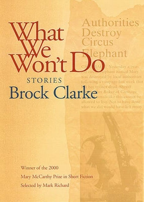 What We Won't Do: Stories
