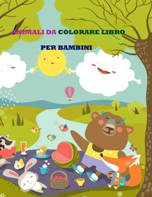 Animali da colorare libro per bambini (Italian Edition)